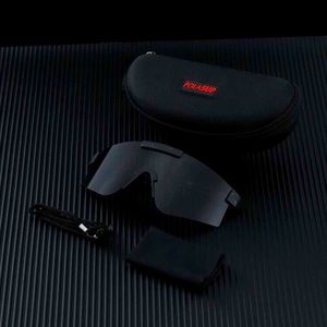 1pair Men One Piece Wrap Fashion Glasses With Glasses Rope & Glasses Case